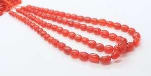 Cuentas de Cornalina AAA Lisas de Forma Ovalada 7x10MM, Cuentas de Cornalina Natural Ovaladas de 16 Pulgadas, Cuentas Sueltas de Cornalina para Joyería - Product Image 4