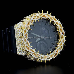 Plusieurs couleurs Thorn Design GA2100 Buss Down Watch Bezel Collection Custom 925 Silver Gold Plated Thorn Watch Case Band - Product Image 4