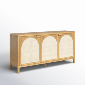 Aparador de buffet rústico de madera maciza de 69 pulgadas - Product Image 3