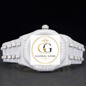 Best Quality Most Demanded White Iced Out Moissanite Diamond Watch for Street Fashion and Lifestyle Available at Export Price - Product Image 6