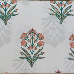 Block Print Cotton Cambric 60X60 Running Fabric Traditional Jaipuri Print Cotton Fabric - Product Image 1