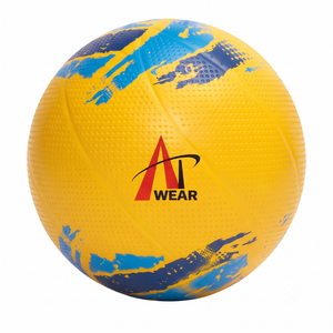 Ballon de volley-ball en caoutchouc texturé à 5 fossettes, taille personnalisée, pour entraînement extérieur sur la plage, pour écoles et clubs, fabricant OEM - Product Image 1