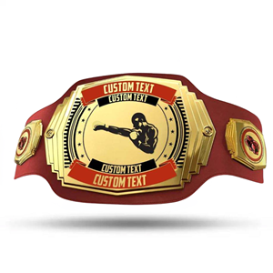 Cinturón de Campeonato de Lucha Libre con Diseño Personalizado, Chapado en Oro, Diseño en Relieve, Cuero Negro, Unisex, Premio Deportivo para Adultos - Product Image 4