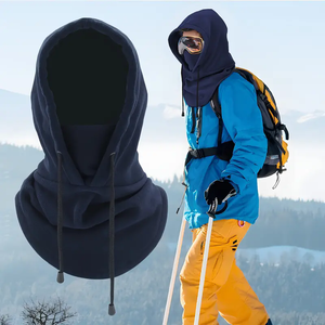Cagoule polaire personnalisable avec logo, grande taille, pour ski, hiver, cyclisme, coupe-vent, masque thermique, écharpe, bonnet - Product Image 6