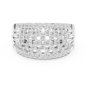 Fleet Jewels 14K Real Gold Anillo de compromiso para mujer Moissanite Diamond Diseño de lujo - Product Image 4