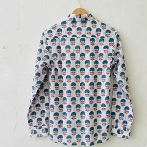 Chemise décontractée en coton imprimé pour femme, manches longues, tissée, boutonnée, motif floral, col boutonné, idéale pour l'été et les fêtes - Product Image 4