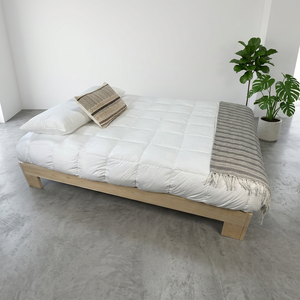 Solid Wood Platform <b>Bed</b> Frame Full Size With Storage Drawers Minimalist Design Pine Wood Bedroom Furniture - Product Image 5