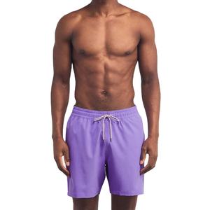 Custom Fabric <b>Mens</b> Swim <b>Trunks</b> Quick Dry Solid Four Way Stretch Breathable Polyester Beach Shorts OEM - Product Image 4