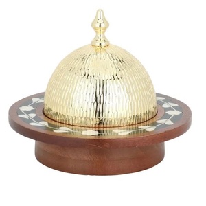 Elegante Recipiente para Alimentos con Tapa Metálica y Base de Madera, con Material de Alta Calidad, Cubierta de Acero Inoxidable, Asas Dobles Metálicas - Product Image 6