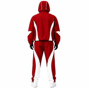 Conjunto Deportivo Personalizado, Chaqueta con Capucha Impermeable 100% Poliéster y Pantalones, Directo de Fábrica OEM - Product Image 3