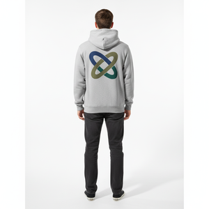 Sweat à capuche unisexe zippé avec logo personnalisé sur le devant, 100 % coton, 400-500 GSM, design classique personnalisable, polaire d'automne, écologique - Product Image 2