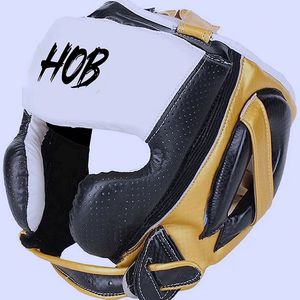 Protector de Cabeza para Boxeo, Casco de Cuero Integral, Protector de Entrenamiento para MMA, Muay Thai, Artes Marciales - Product Image 2