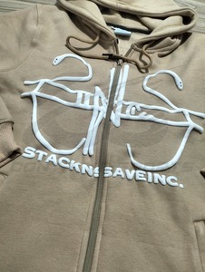 Sweat-shirt à capuche zippé pour homme en coton épais, style streetwear, avec impression en relief motif araignée, coupe oversize, vente en gros directe fabricant - Product Image 3