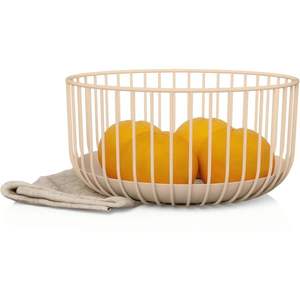 Panier à fruits décoratif en métal sophistiqué pour les intérieurs de cuisine modernes, avec des détails artistiques et une grande stabilité - Product Image 1