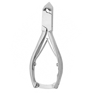 Moon Shape Curved Ingrown Toe Finger Nails Cutter Polish Finish Stainless Steel Podiatry Cutters Pedicure Pliers With Back <b>Lock</b> - Product Image 1