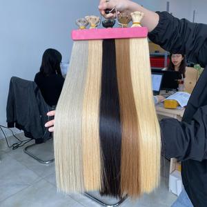 Genius 100g extensions de cheveux humains à trame plate textures droites soyeuses 7% de réduction sur les ventes flash - Product Image 1