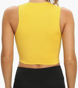 Débardeur en coton tricoté décontracté pour femme, col rond, style bohème, ajouré, respirant, écologique, séchage rapide - Product Image 4
