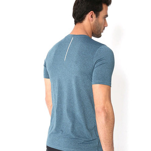 T-shirt à manches courtes pour homme ELEGANT CORPORATION, col rond, couleur unie, respirant, polyester/coton, imprimé par transfert thermique sans couture - Product Image 3