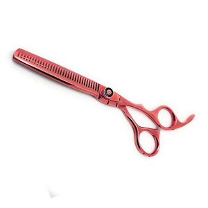 Ciseaux de coiffure professionnels en acier inoxydable approuvés CE, à lame affûtée, 32 dents, manche moyen – Instruments de coupe à usage unique - Product Image 1