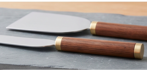 Stainless Steel <b>Cheese</b> <b>Knife</b> <b>Set</b> With Wood Handles Durable Serving Tools For Kitchenware Tableware <b>Cheese</b> And Spreads Use - Product Image 2