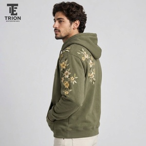 Sweat à capuche brodé pour homme, offrant un confort doux, une chaleur agréable et des broderies élégantes, idéal pour les sorties décontractées, les voyages, les week-ends et l'usage quotidien. - Product Image 2
