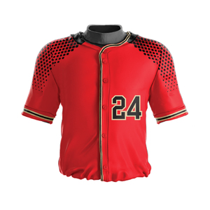 Factory Wholesale Custom Printed Unisex Full Button Baseball Jersey Sportswear Set Breathable Baseball Uniform Short Plus Size - Product Image 2