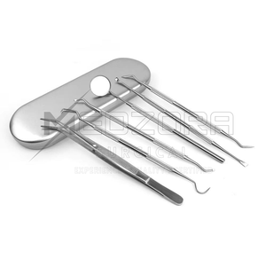 Kit de Instrumentos Quirúrgicos Dentales de Acero de Primera Calidad, Material Compuesto para Higiene Bucal, Kit de Limpieza Dental Manual Reutilizable - Product Image 6