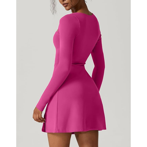 Robe de soirée élégante pour femme, robe de créateur personnalisée, col en V, manches longues, robe de soirée, robe de bal, robe de banquet - Product Image 3