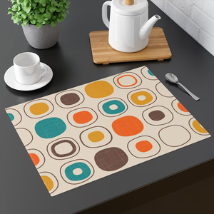 แผ่นรองจานผ้าฝ้ายดีไซน์ใหม่ล่าสุด ทนทาน ทนความร้อน ปรับแต่งได้ สำหรับห้องครัวและร้านอาหาร - Product Image 5