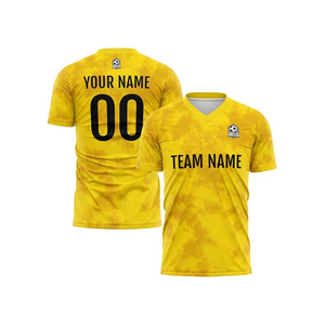 Hot Sale Sublimated 100% Polyester Football Team Kit <b>Soccer</b> Uniform Moisture Wicking Elastic Waist V-neck Short Sleeve Sports - Product Image 4