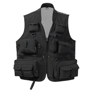 Gilet de pêche multi-poches respirant pour homme, en maille, séchage rapide, tactique, pour photographie et voyage, avec poches zippées - Product Image 2