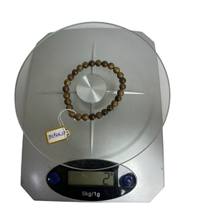 สร้อยข้อมือลูกปัดไม้กฤษณาธรรมชาติ 6 มม. 25 เม็ด ทำด้วยมือจากเวียดนาม - Product Image 2