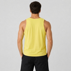 Camiseta sin mangas transpirable para hombre, ligera, de mezcla de algodón, para gimnasio, entrenamiento, correr, fitness, informal, atlética. - Product Image 5