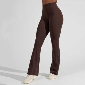 Conjunto Deportivo de Yoga de 2 Piezas para Mujer, Estilo Moderno, Cintura Alta Elástica, Ropa Deportiva, Ropa de Entrenamiento, Secado Rápido, 100% - Product Image 5