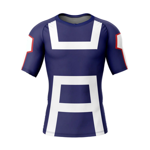 Custom Wholesale <b>Men's</b> Quick Dry Fitness <b>Compression</b> <b>Shirt</b> Polyester Tights Bodybuilding Breathable Muscle <b>Compression</b> <b>Shirt</b> <b>Men</b> - Product Image 1