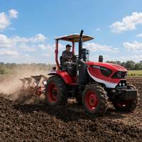 4WD Landwirtschaftlicher Traktor DMC704 mit Luftbremse, Zwei Hydraulikanschlüssen und Doppelgeschwindigkeits-Zapfwelle