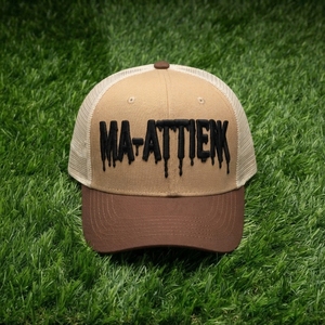 Men's Khaki Trucker Cap Custom Embroidered Logo Mesh <b>Back</b> Baseball Hat Adjustable Outdoor Streetwear - Product Image 6