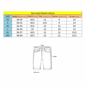Pantalones Cortos Bermuda de Mezclilla Azul Claro para Hombre, Cintura Alta, Desgastados, de Algodón, Estilo Casual, con Botones - Product Image 6