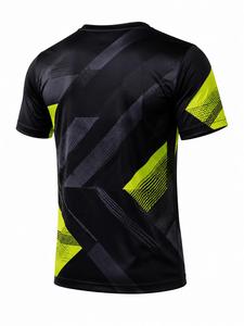 เสื้อยืดคอกลมแขนสั้นผู้ชาย ผ้าเจอร์ซีย์เนื้อแน่น 180 กรัม แห้งเร็ว ผลิตจากโพลีเอสเตอร์ ทรงปกติ สไตล์ลำลอง กำลังเป็นที่นิยม - Product Image 4
