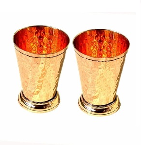 Verre à boire décoratif en cuivre fait main, prix de gros, gobelet à eau martelé pour la maison, la salle à manger et les restaurants - Product Image 2