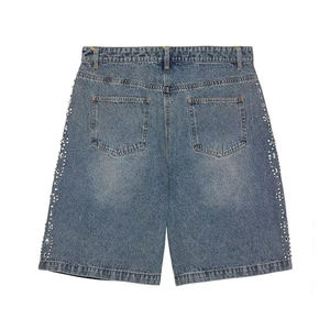 Pantalones Cortos de Chándal Personalizados para Hombre, Estilo Vintage, Teñido Liso, 100% Algodón, Secado Rápido, Servicio OEM - Product Image 3