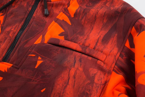 Vestes de chasse respirantes pour l'hiver 2026, fabriquées avec les meilleurs matériaux, vêtements de chasse à étiquette privée pour hommes et femmes, motif rouge orange - Product Image 5