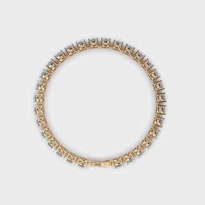 Evergreen Moissanite Diamond Tennis <b>Bracelet</b> Hip Hop Custom Design Women's Fashion Link <b>Bracelet</b>/ <b>Bangle</b> for Wedding - Product Image 2