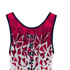 Maillot de lutte sublimé pour hommes, couleurs personnalisées, uniforme athlétique léger, compétition, entraînement, équipe, vêtements de sport en gros - Product Image 5