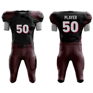 Uniforme de football américain sur mesure de haute qualité, respirant, avec impression sublimée sur le devant, taille élastique, sangle réglable - Vente en gros - Product Image 6