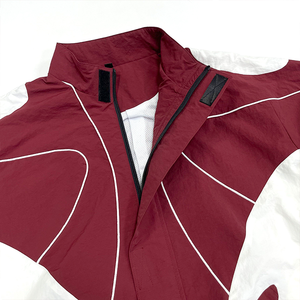 Windbreaker <b>Jacket</b> and <b>Short</b> Set Blank Patchwork Design <b>Jacket</b> Custom Contrast Color Outdoor Sports Windproof <b>Jacket</b> - Product Image 3