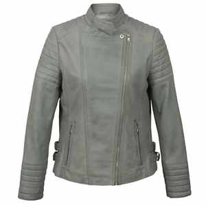 Nouvelle veste en cuir pour femme, veste courte, printemps et automne, col montant, veste en cuir fine pour femme, OEM - Product Image 3