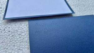 Ensemble de cartes et d'enveloppes en coton gaufré de luxe en gros pour la papeterie artisanale - Product Image 4