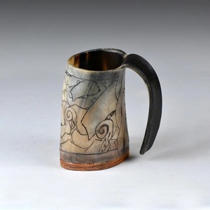 Direct Factory Supply Eco-Friendly Viking Horn <b>Mug</b> Handmade Natural <b>Large</b> Capacity Drinking for Beer Coffee Tea Available for - Product Image 1