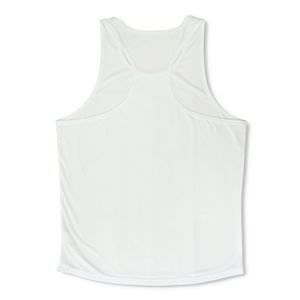 Men's Custom Logo Polyester/Cotton Quick Dry Sports Tank <b>Top</b> Workout Vest <b>Mesh</b> Gym Singlet - Product Image 5